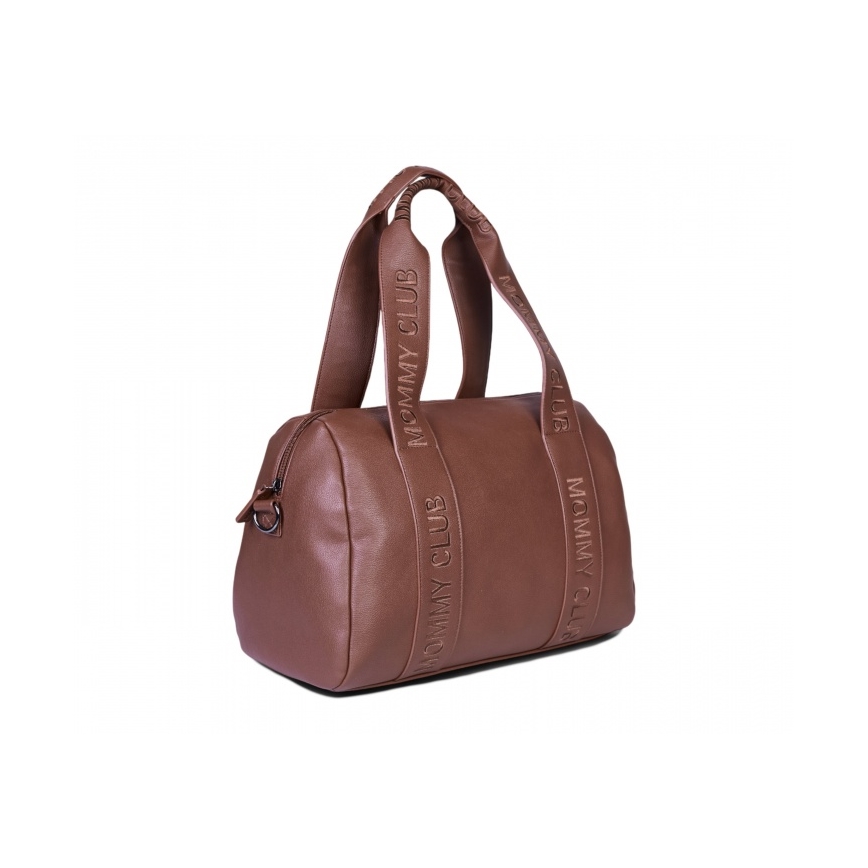 Childhome - Bolso cambiador MOMMY CLUB LEATHER marrón