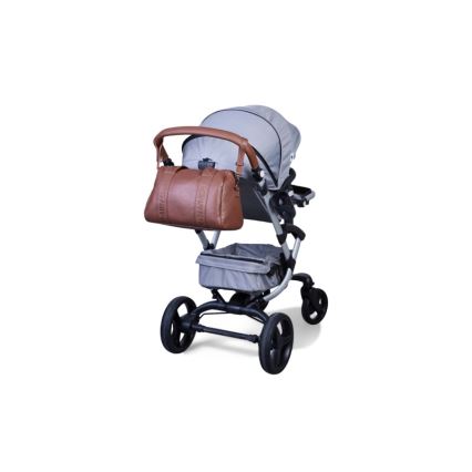 Childhome - Bolso cambiador MOMMY CLUB LEATHER marrón