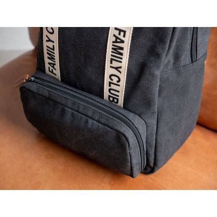 Childhome - Mochila de Pañales para Bebé FAMILY CLUB negro