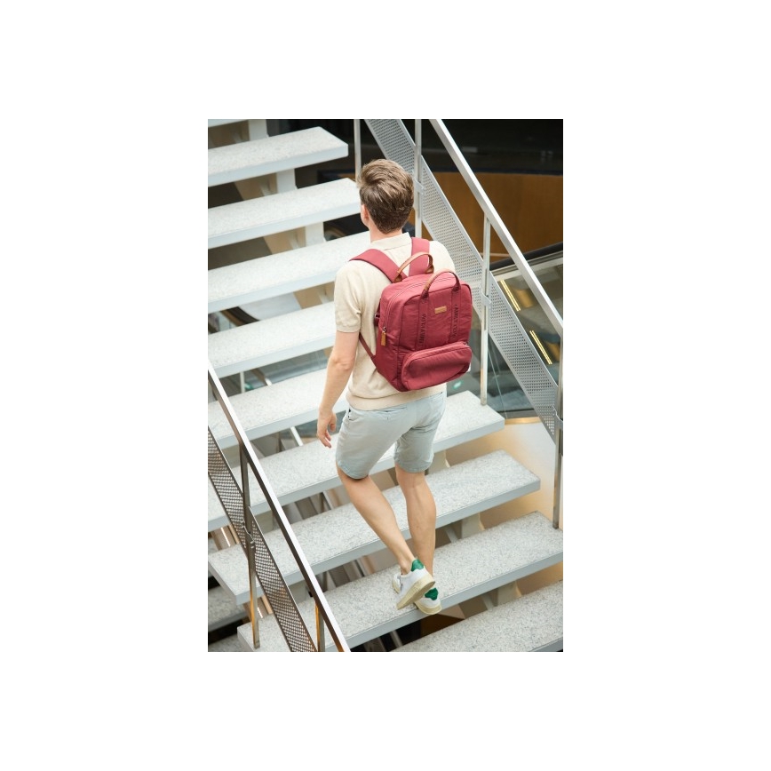 Childhome - Mochila de Pañales para Bebé FAMILY CLUB rojo