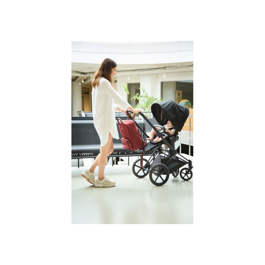 Childhome - Mochila de Pañales para Bebé FAMILY CLUB rojo