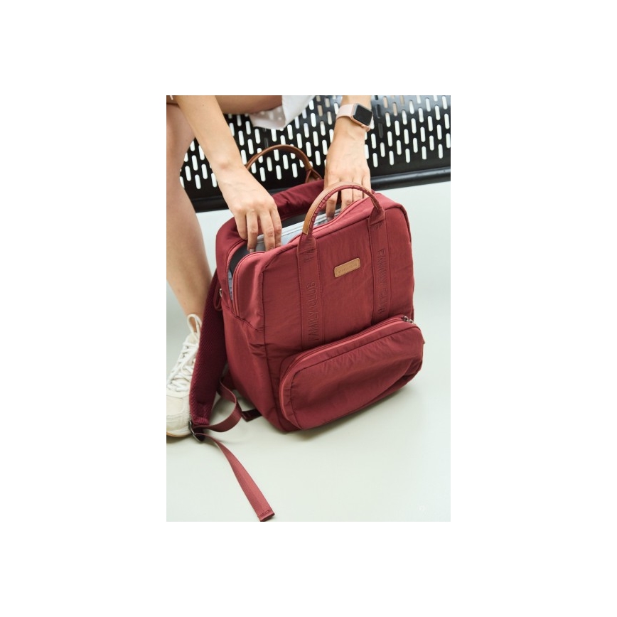 Childhome - Mochila de Pañales para Bebé FAMILY CLUB rojo