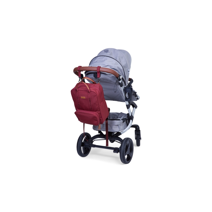 Childhome - Mochila de Pañales para Bebé FAMILY CLUB rojo