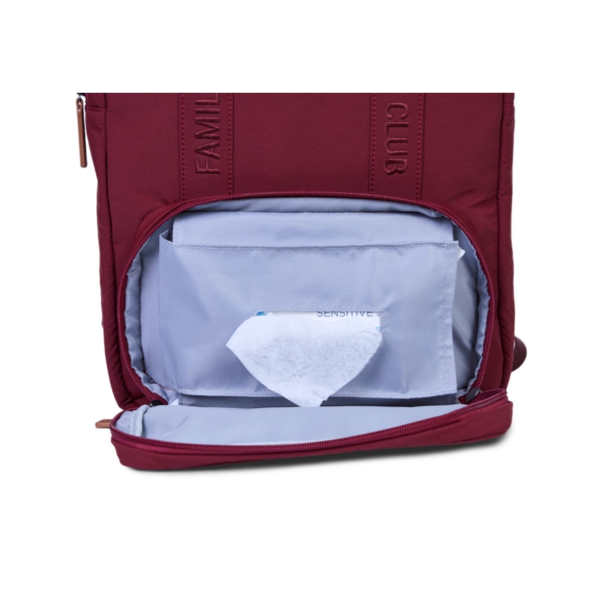 Childhome - Mochila de Pañales para Bebé FAMILY CLUB rojo