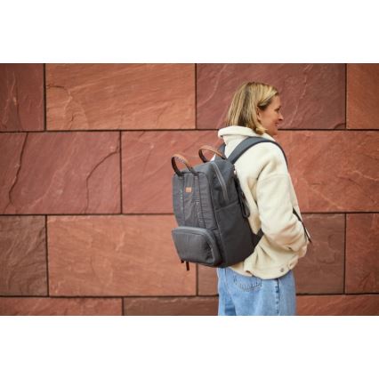 Childhome - Mochila de Pañales para Bebé FAMILY CLUB SIGNATURE gris
