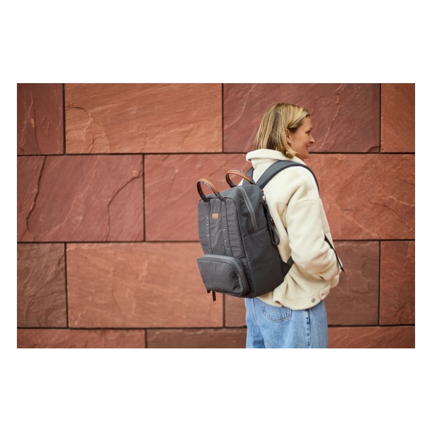 Childhome - Mochila de Pañales para Bebé FAMILY CLUB SIGNATURE gris