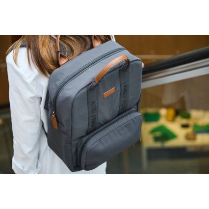 Childhome - Mochila de Pañales para Bebé FAMILY CLUB SIGNATURE gris