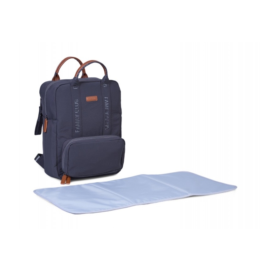 Childhome - Mochila de Pañales para Bebé FAMILY CLUB SIGNATURE gris