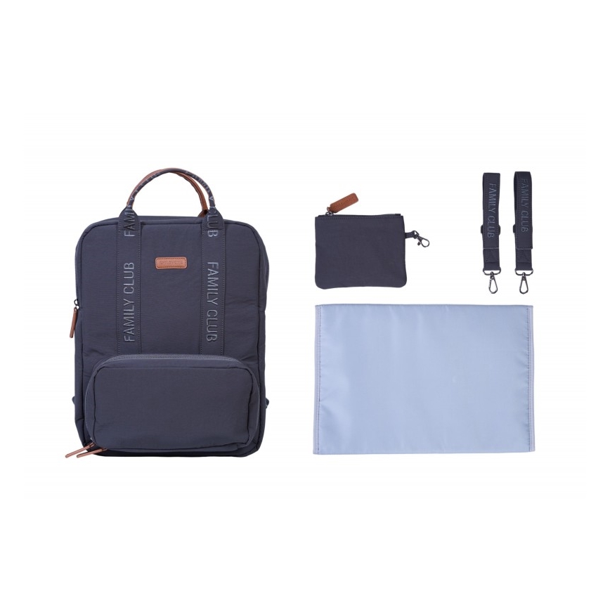 Childhome - Mochila de Pañales para Bebé FAMILY CLUB SIGNATURE gris