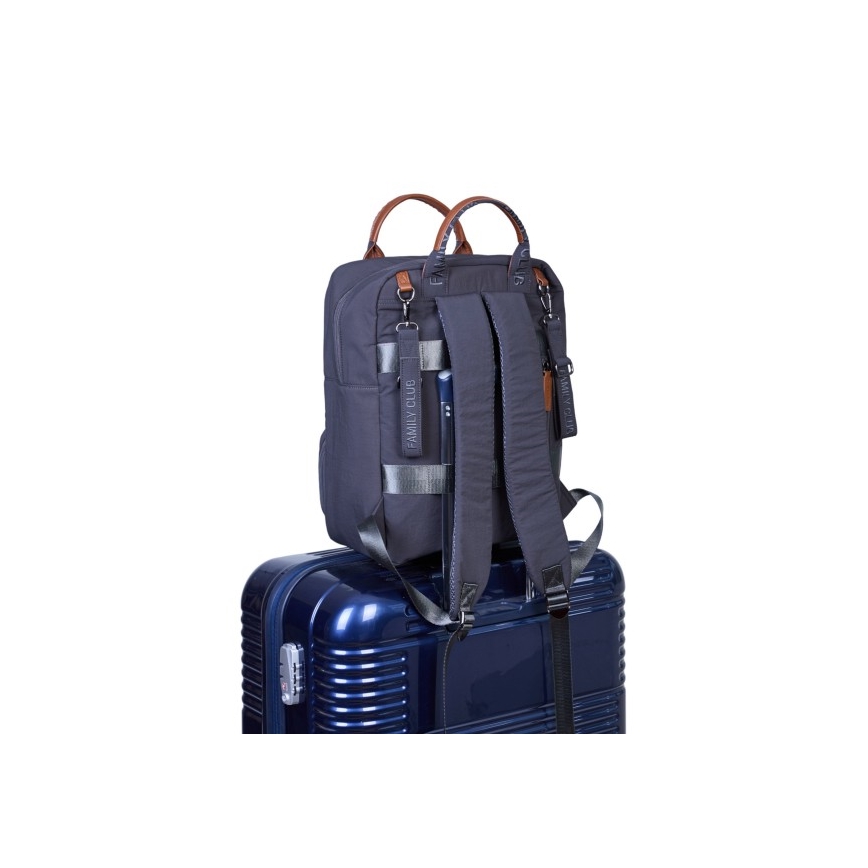 Childhome - Mochila de Pañales para Bebé FAMILY CLUB SIGNATURE gris