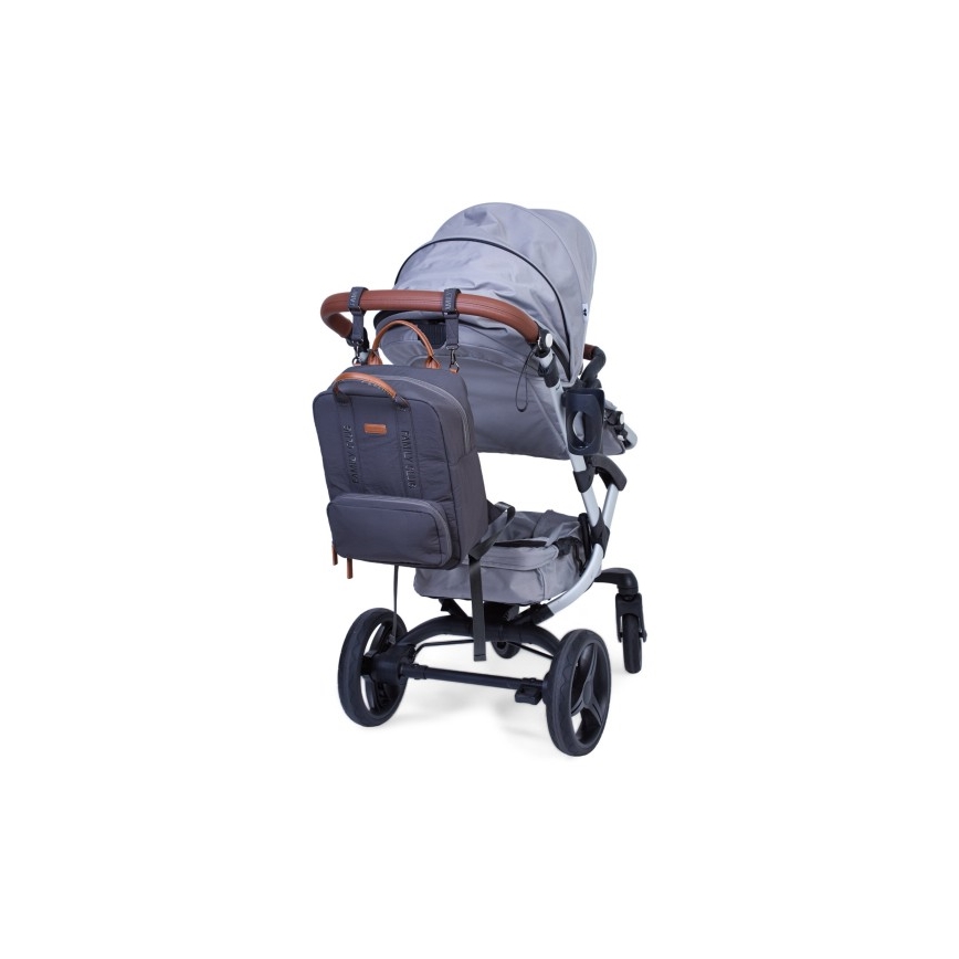 Childhome - Mochila de Pañales para Bebé FAMILY CLUB SIGNATURE gris