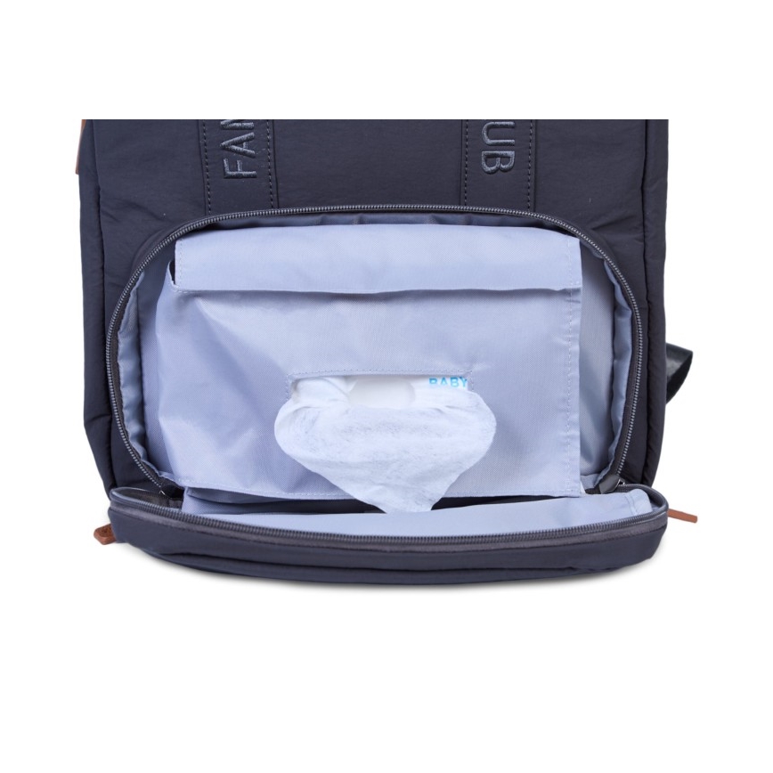 Childhome - Mochila de Pañales para Bebé FAMILY CLUB SIGNATURE gris