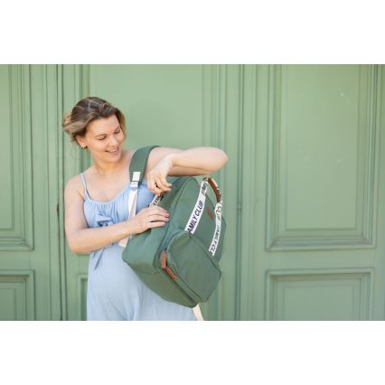 Childhome - Mochila de Pañales para Bebé FAMILY CLUB verde