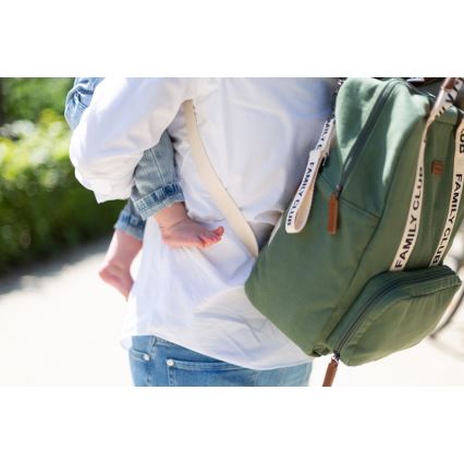 Childhome - Mochila de Pañales para Bebé FAMILY CLUB verde
