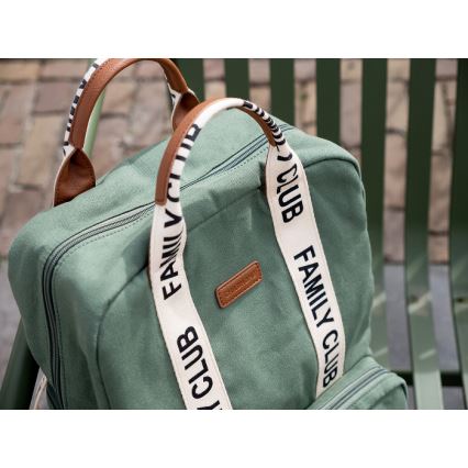Childhome - Mochila de Pañales para Bebé FAMILY CLUB verde