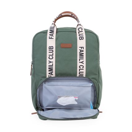 Childhome - Mochila de Pañales para Bebé FAMILY CLUB verde
