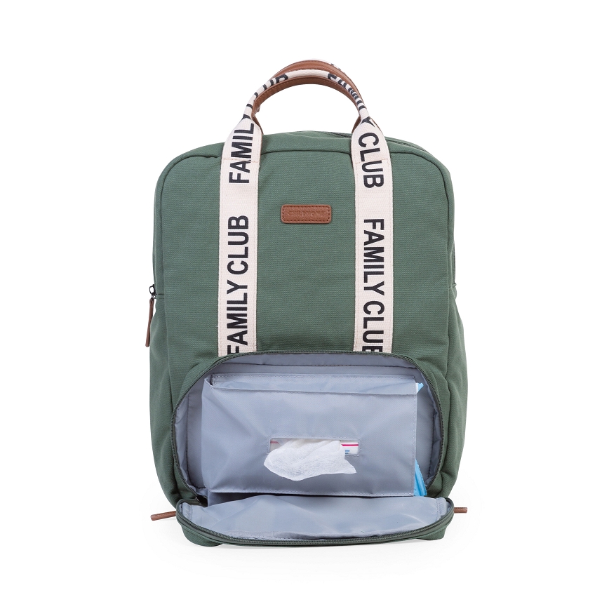 Childhome - Mochila de Pañales para Bebé FAMILY CLUB verde