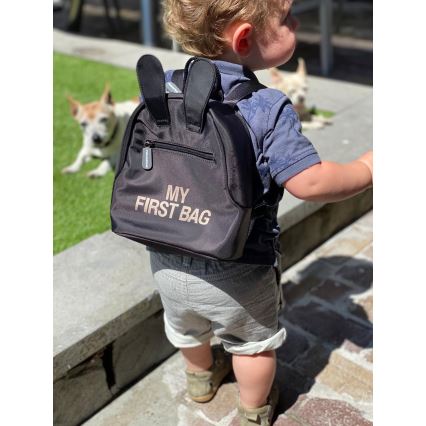 Childhome - Mochila infantil MY FIRST BAG negro