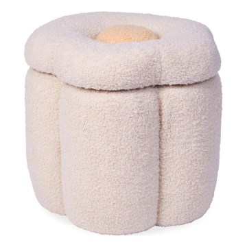 Childhome - Taburete FLOR diá. 35 cm color crema