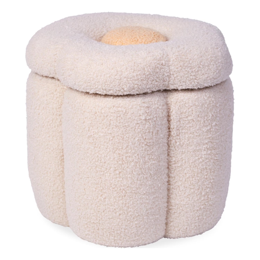Childhome - Taburete FLOR diá. 35 cm color crema