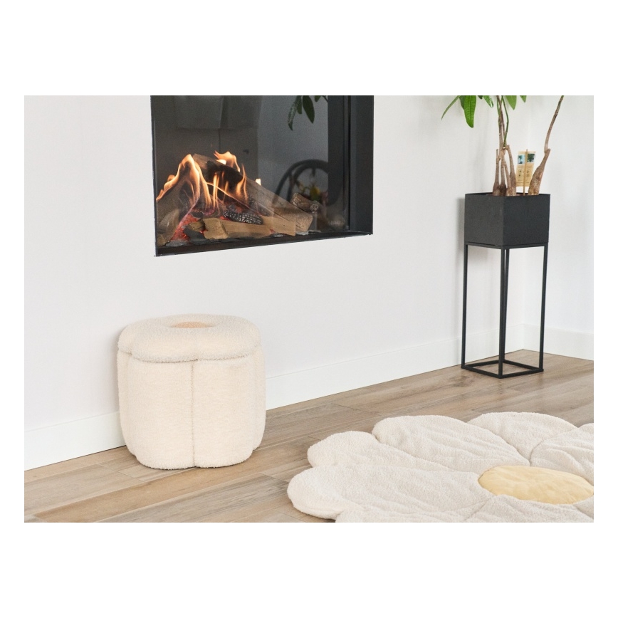 Childhome - Taburete FLOR diá. 35 cm color crema