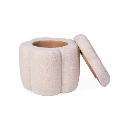 Childhome - Taburete FLOR diá. 35 cm color crema