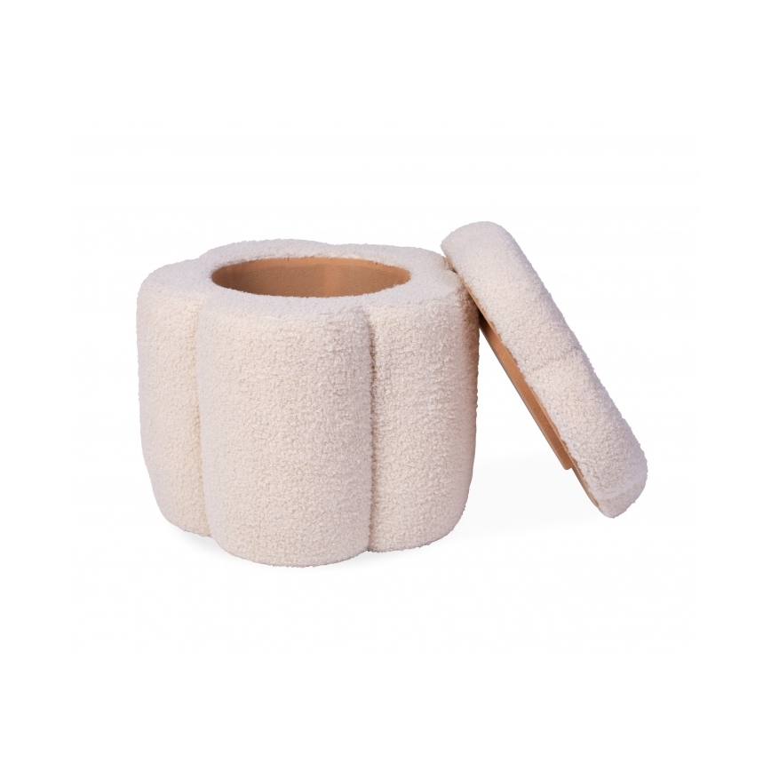 Childhome - Taburete FLOR diá. 35 cm color crema