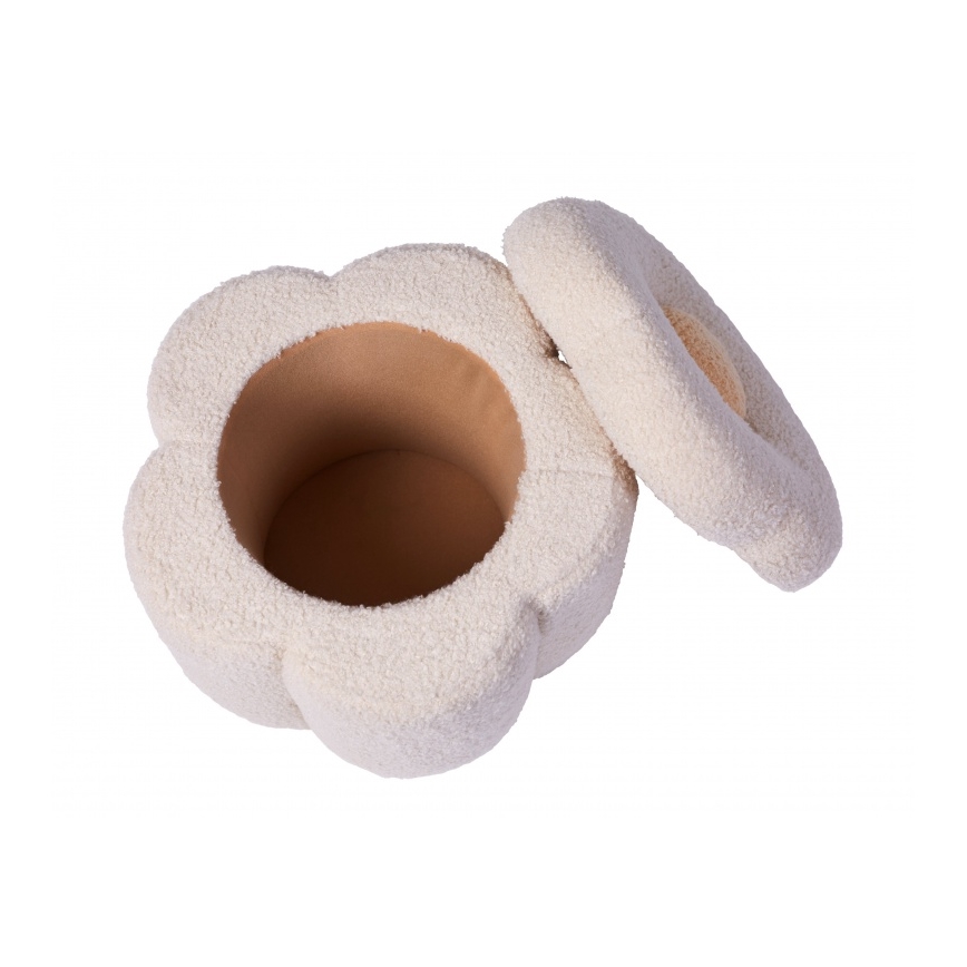 Childhome - Taburete FLOR diá. 35 cm color crema