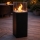Chimenea de bioetanol ALICANTE 26,5 x 80,5 cm, 2 kW, negro + cubierta protectora
