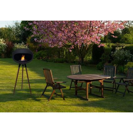 Chimenea de bioetanol TOKIO 45x100 cm 2kW negra