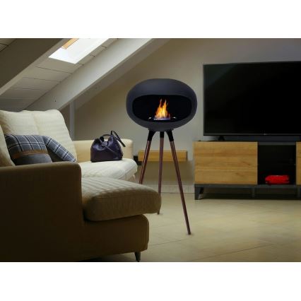 Chimenea de bioetanol TOKIO 45x100 cm 2kW negra