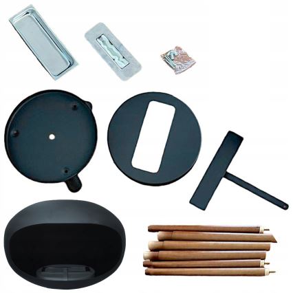 Chimenea de bioetanol TOKIO 45x100 cm 2kW negra