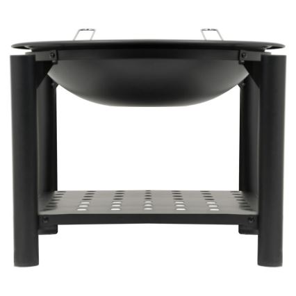 Chimenea de leña portátil con rejilla 48 cm
