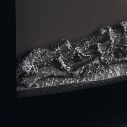 Chimenea eléctrica LED con calefacción LED/2000W/230V + mando a distancia