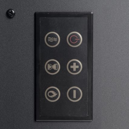 Chimenea eléctrica LED con calefacción LED/2000W/230V + mando a distancia