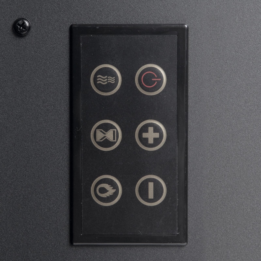 Chimenea eléctrica LED con calefacción LED/2000W/230V + mando a distancia