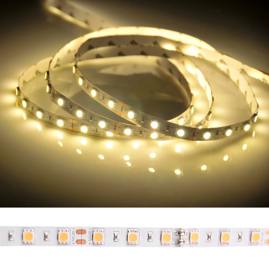 Cinta LED baño 5m LED/45W/12V IP65 blanco