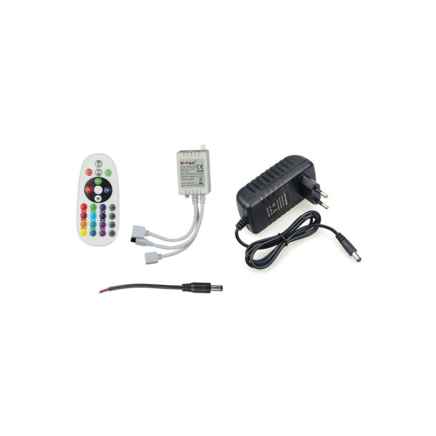Cinta LED RGB Regulable 2x5m LED/4,8W/230V + CR