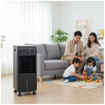 Climatizador evaporativo portátil VIENTO COOL-R 65W/230V negro + control remoto