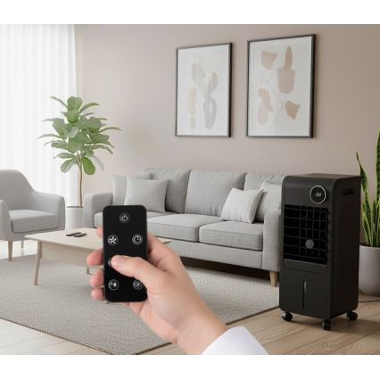 Climatizador evaporativo portátil VIENTO COOL-R 65W/230V negro + control remoto