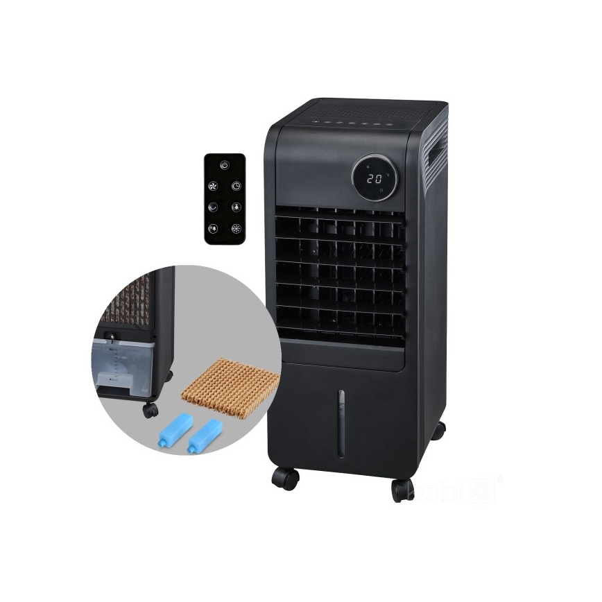Climatizador evaporativo portátil VIENTO COOL-R 65W/230V negro + control remoto
