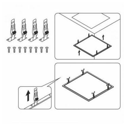 Clips para paneles LED