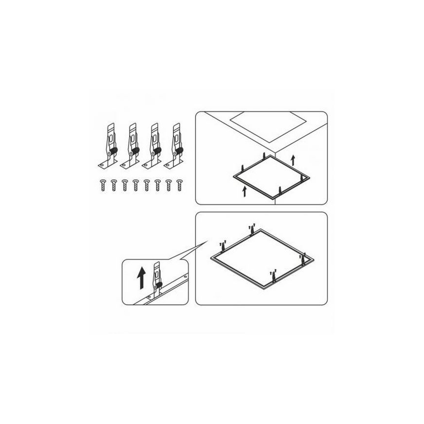 Clips para paneles LED