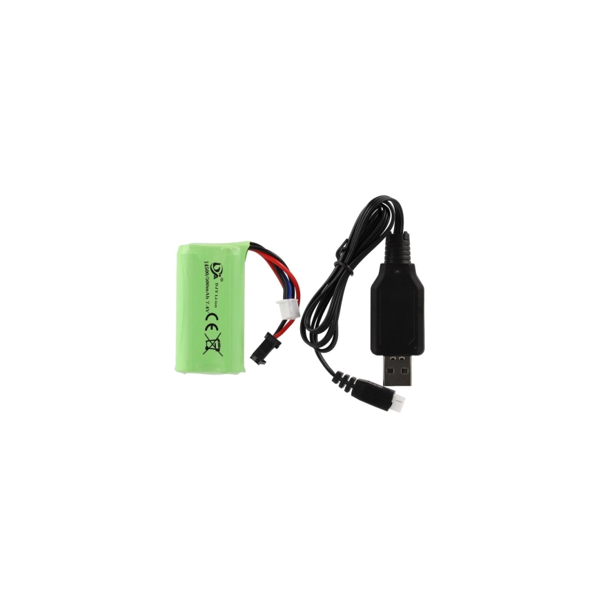 Coche buggy RC a control remoto, 7,4 V/500 mAh — morado