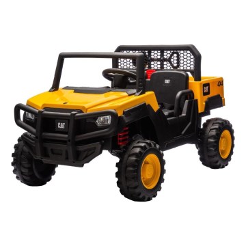 Coche eléctrico CAT 60W/7500 mAh amarillo/negro + mando a distancia