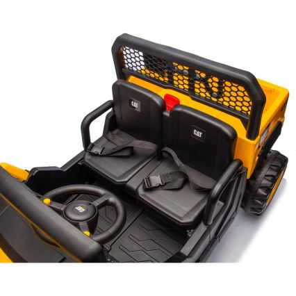 Coche eléctrico CAT 60W/7500 mAh amarillo/negro + mando a distancia