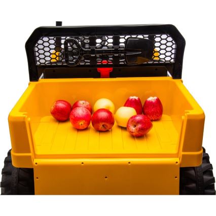 Coche eléctrico CAT 60W/7500 mAh amarillo/negro + mando a distancia