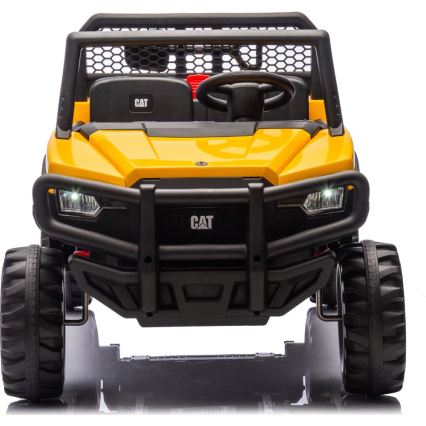 Coche eléctrico CAT 60W/7500 mAh amarillo/negro + mando a distancia