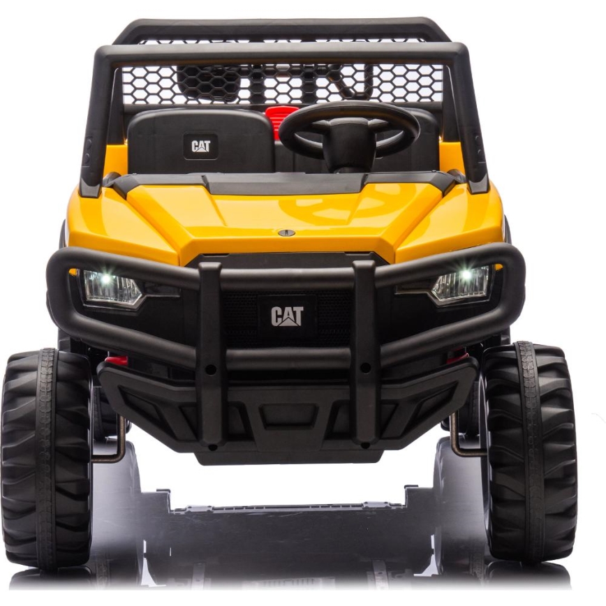 Coche eléctrico CAT 60W/7500 mAh amarillo/negro + mando a distancia