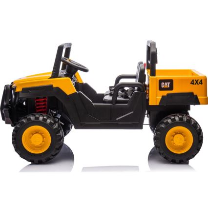 Coche eléctrico CAT 60W/7500 mAh amarillo/negro + mando a distancia